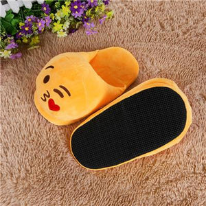 Emoji Slippers Cartoon Plush Slipper Home Women Man Children Slippers Winter House Shoes Home Indoor Slipper