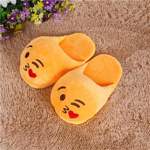 Emoji Slippers Cartoon Plush Slipper Home Women Man Children Slippers Winter House Shoes Home Indoor Slipper