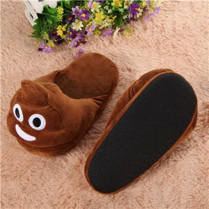 Emoji Plush Stuffed Unisex Indoor Slippers