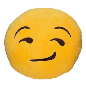 Funny Cute emoji pillow plush pillow coussin cojines emoji gato Round Cushion emoticono smiley Pillow Stuffed Plush almofada Hot