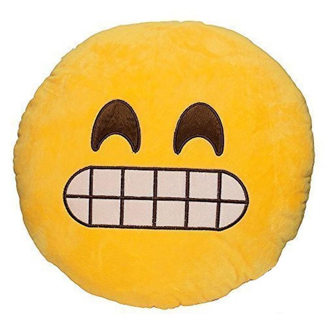 Funny Cute emoji pillow plush pillow coussin cojines emoji gato Round Cushion emoticono smiley Pillow Stuffed Plush almofada Hot