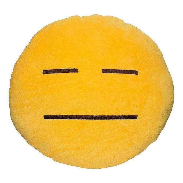 Funny Cute emoji pillow plush pillow coussin cojines emoji gato Round Cushion emoticono smiley Pillow Stuffed Plush almofada Hot