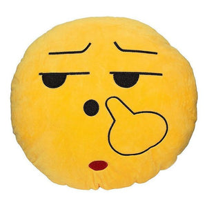 Funny Cute emoji pillow plush pillow coussin cojines emoji gato Round Cushion emoticono smiley Pillow Stuffed Plush almofada Hot