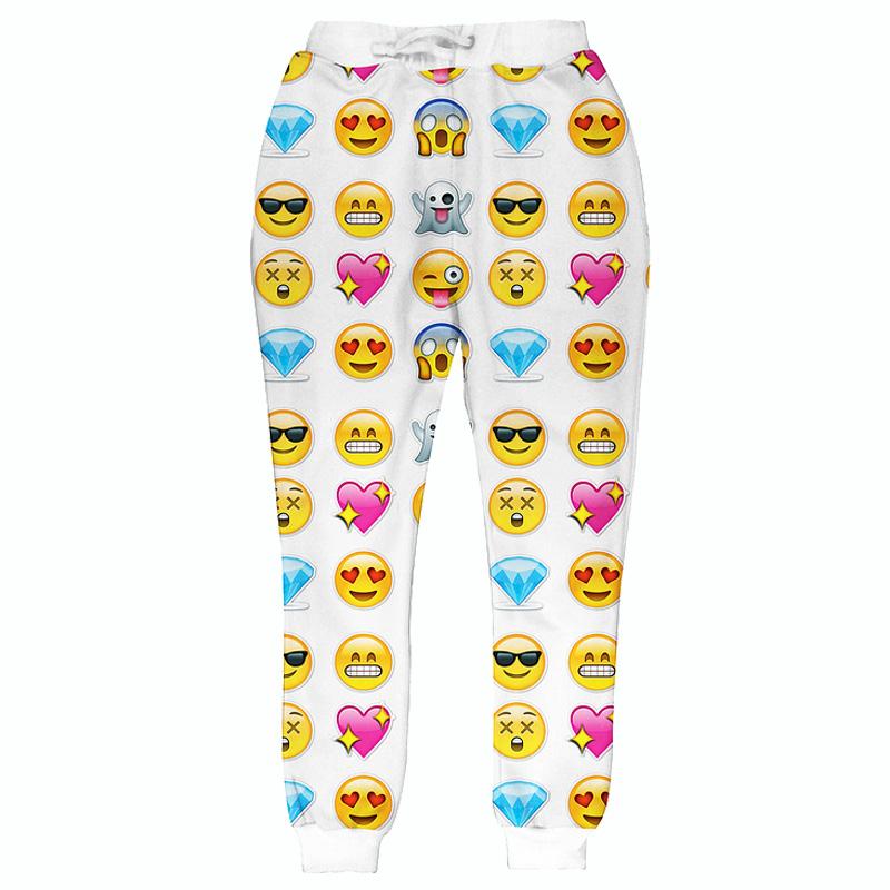 Raisevern New Fashion Emoji Sweatpants Hot Style Emoticons 3d Joggers Pants Funny Clothes Unisex women/men Pants