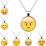 LNRRABC Hot Women Lovely Funny Cute Emoji Pattern Long Pendant Necklace Sweater Chain Fashion Jewelry Clothes Accessories