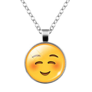 LNRRABC Hot Women Lovely Funny Cute Emoji Pattern Long Pendant Necklace Sweater Chain Fashion Jewelry Clothes Accessories