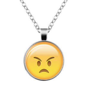 LNRRABC Hot Women Lovely Funny Cute Emoji Pattern Long Pendant Necklace Sweater Chain Fashion Jewelry Clothes Accessories