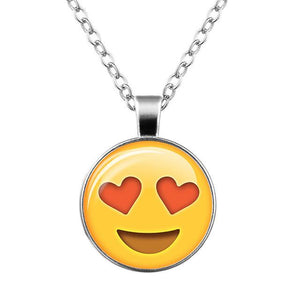 LNRRABC Hot Women Lovely Funny Cute Emoji Pattern Long Pendant Necklace Sweater Chain Fashion Jewelry Clothes Accessories