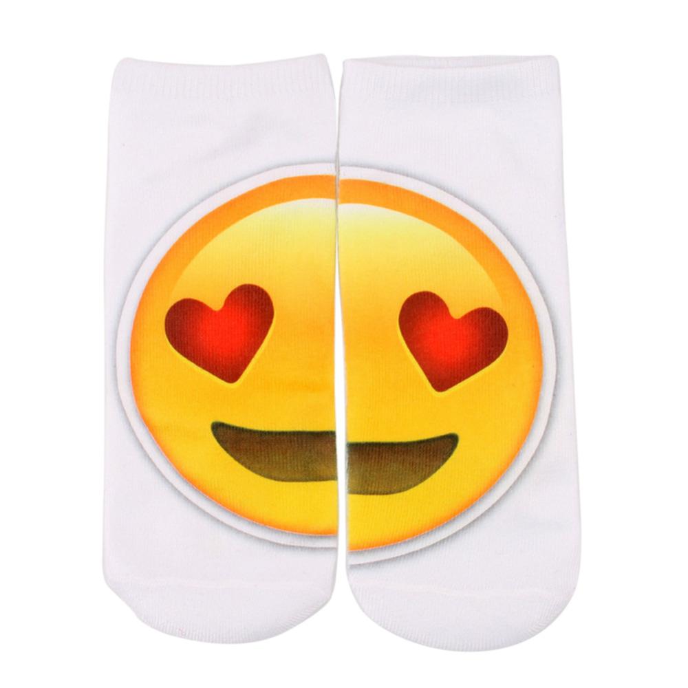 3D Emoji Socks Funny Printing Unisex