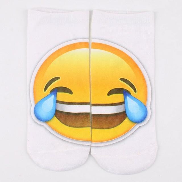 3D Emoji Socks Funny Printing Unisex