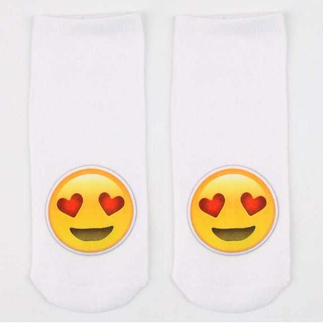 3D Emoji Socks Funny Printing Unisex