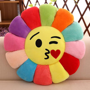 Creative 3d Flower Chair Seat Cushions Pillow Home Decor For Sofas, Fashion Emoji Pillow Cushion Pad Smiley Emoticon Cushion