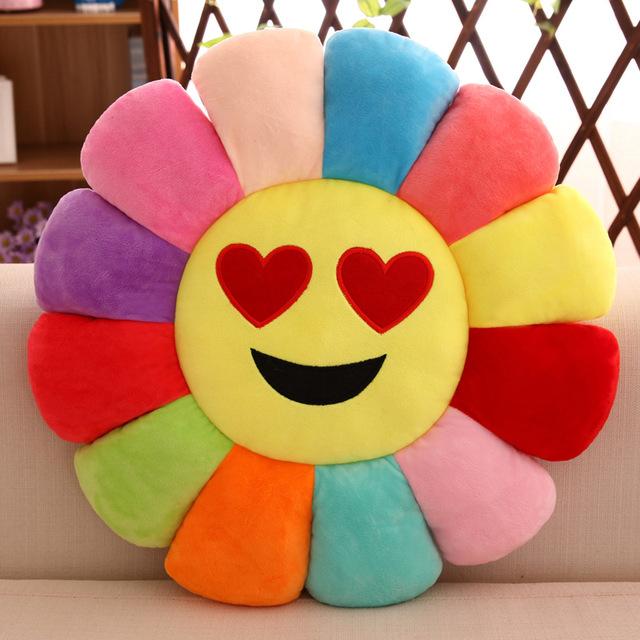 Creative 3d Flower Chair Seat Cushions Pillow Home Decor For Sofas, Fashion Emoji Pillow Cushion Pad Smiley Emoticon Cushion