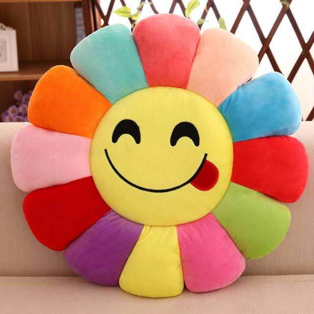 Creative 3d Flower Chair Seat Cushions Pillow Home Decor For Sofas, Fashion Emoji Pillow Cushion Pad Smiley Emoticon Cushion