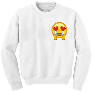 EAST KNITTING  Brand Men's  Autumn Long Sleeve Sweatshirts EMOJI Print Tops