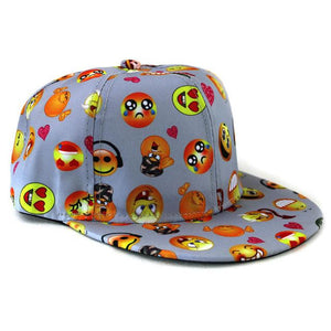 Kids Emoji Printing Snapback Baseball Cap Girls Boys Adjustable Hat Sport Baseball Hat New