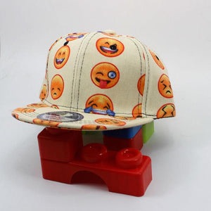 Kids Emoji Printing Snapback Baseball Cap Girls Boys Adjustable Hat Sport Baseball Hat New