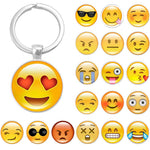 LNRRABC Emoji Expression Phone Pendant Women Keychain Ball Cell Phone Car Keychain Pendant Bag Buckle Charm Key Ring Gift