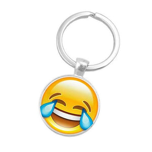 LNRRABC Emoji Expression Phone Pendant Women Keychain Ball Cell Phone Car Keychain Pendant Bag Buckle Charm Key Ring Gift