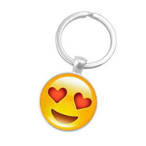 LNRRABC Emoji Expression Phone Pendant Women Keychain Ball Cell Phone Car Keychain Pendant Bag Buckle Charm Key Ring Gift