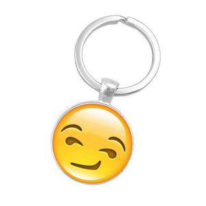 LNRRABC Emoji Expression Phone Pendant Women Keychain Ball Cell Phone Car Keychain Pendant Bag Buckle Charm Key Ring Gift