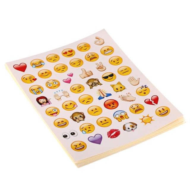 1 Set Emoji Stickers for Laptop