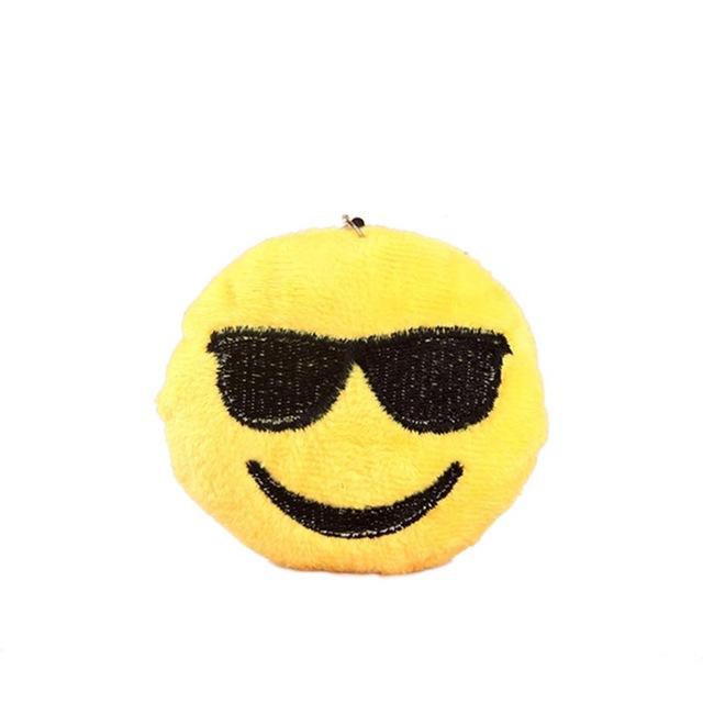 Fashion Soft Toy Keychain 10 styles Emoji Smiley Emoticon Amusing Key Chain Holder Keyring For Women Men Pendant Accessories