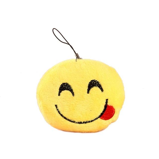 Fashion Soft Toy Keychain 10 styles Emoji Smiley Emoticon Amusing Key Chain Holder Keyring For Women Men Pendant Accessories