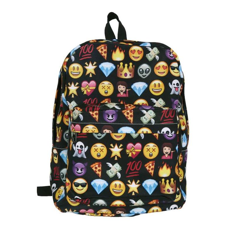 Emoji Shoulder Backpack For Teens