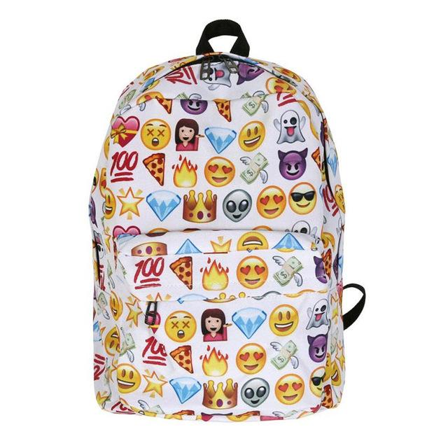 Emoji Shoulder Backpack For Teens