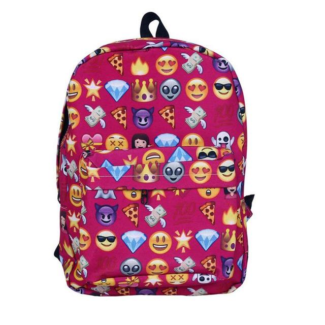 Emoji Shoulder Backpack For Teens