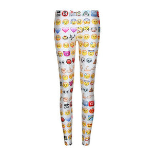 Emoji Women Leggings 3D Print