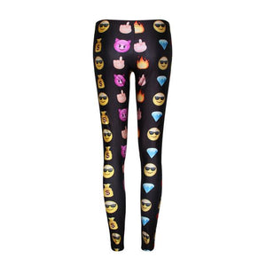 Emoji Women Leggings 3D Print