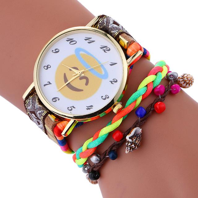 Stylish Cute Emoji Bracelet Watch