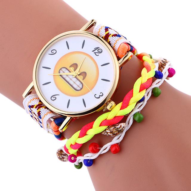 Stylish Cute Emoji Bracelet Watch