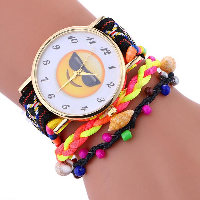 Stylish Cute Emoji Bracelet Watch