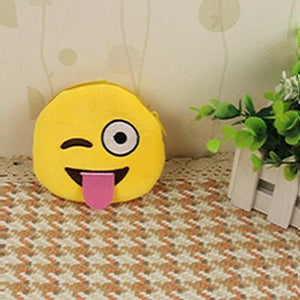 Emoji Face Printed Women Coin Purse Emoticon Change Wallets Purses Kids Wallet Key Purse Small Zipper Bag Carteira Feminino