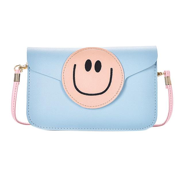 Smile Emoji Printed Envoope Bag  Women Leather Handbags Shoulder Crossbody Bag Clutch Bag Female PU Handbag bolsas femininas