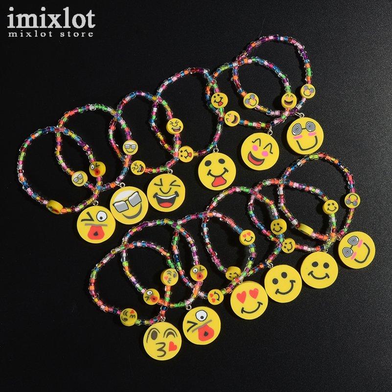 Emoji Polymer Clay Bracelets