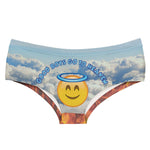 New Arrival 3D Printing Underwear Lovely Emoji Angel Smile Girl Sexy Female Personality Thin Breathable Panties Charms For Women