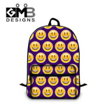 Dispalang Children School Bags For Teenagers Emoji Print Men Women Laptop Backpacks Students Shoulder Schoolbag Book Bag Mochila