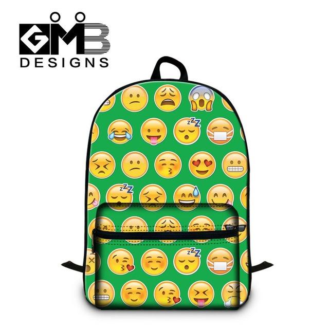 Dispalang Children School Bags For Teenagers Emoji Print Men Women Laptop Backpacks Students Shoulder Schoolbag Book Bag Mochila