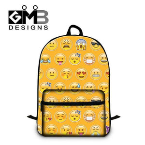 Dispalang Children School Bags For Teenagers Emoji Print Men Women Laptop Backpacks Students Shoulder Schoolbag Book Bag Mochila