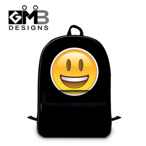 Dispalang Children School Bags For Teenagers Emoji Print Men Women Laptop Backpacks Students Shoulder Schoolbag Book Bag Mochila