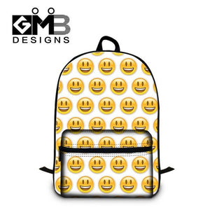 Dispalang Children School Bags For Teenagers Emoji Print Men Women Laptop Backpacks Students Shoulder Schoolbag Book Bag Mochila