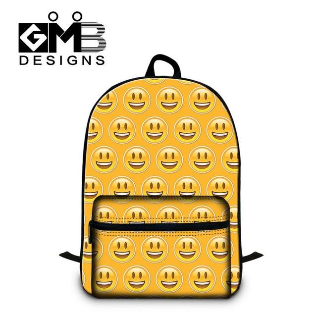 Dispalang Children School Bags For Teenagers Emoji Print Men Women Laptop Backpacks Students Shoulder Schoolbag Book Bag Mochila