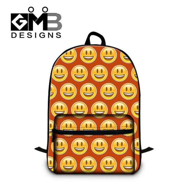 Dispalang Children School Bags For Teenagers Emoji Print Men Women Laptop Backpacks Students Shoulder Schoolbag Book Bag Mochila