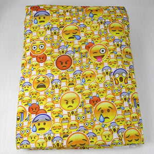 Emoji Smile Printed Polyester Cotton Textile