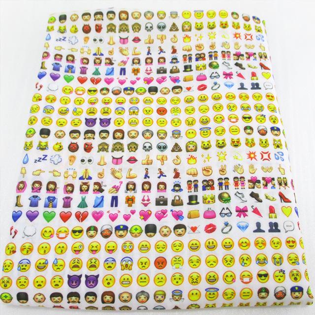 Emoji Smile Printed Polyester Cotton Textile