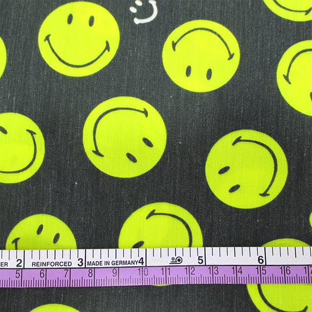 Emoji Smile Printed Polyester Cotton Textile